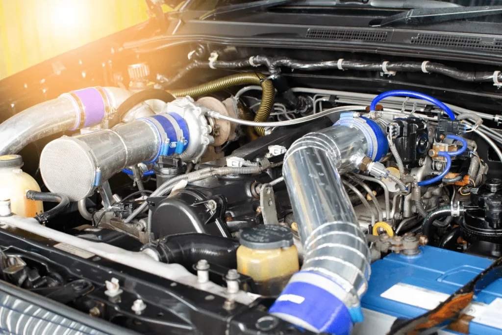 Un moteur de voiture