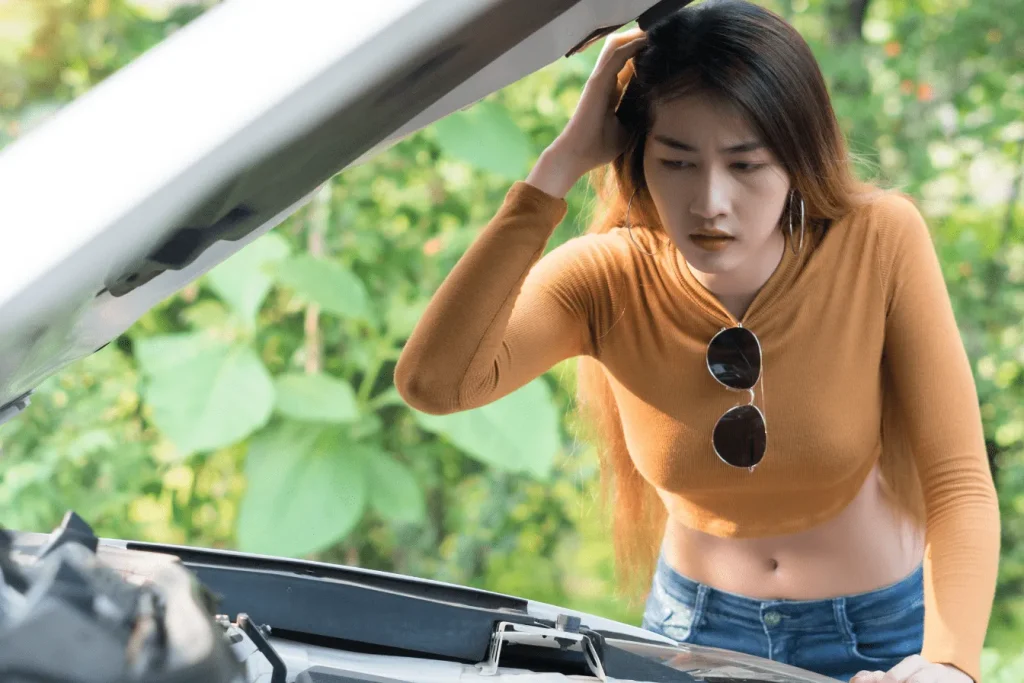 Une voiture en panne