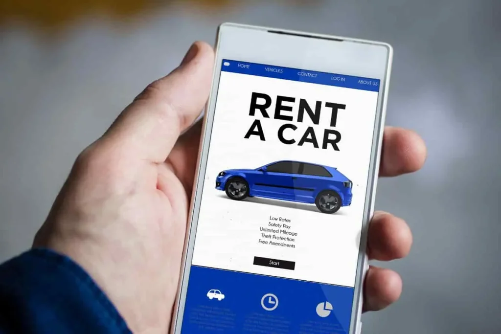 Application mobile de location de voiture