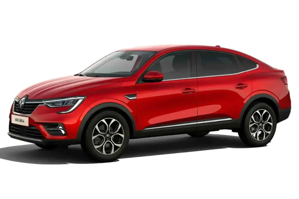 Renault Arkana 1.3 TCe 140 EDC rouge, SUV coupé dynamique au design sportif, motorisation essence turbo et boîte automatique double embrayage.