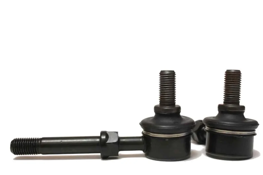 Ensemble de biellettes de barre stabilisatrice, pièces auto essentielles pour réduire le roulis et stabiliser le véhicule en virage.