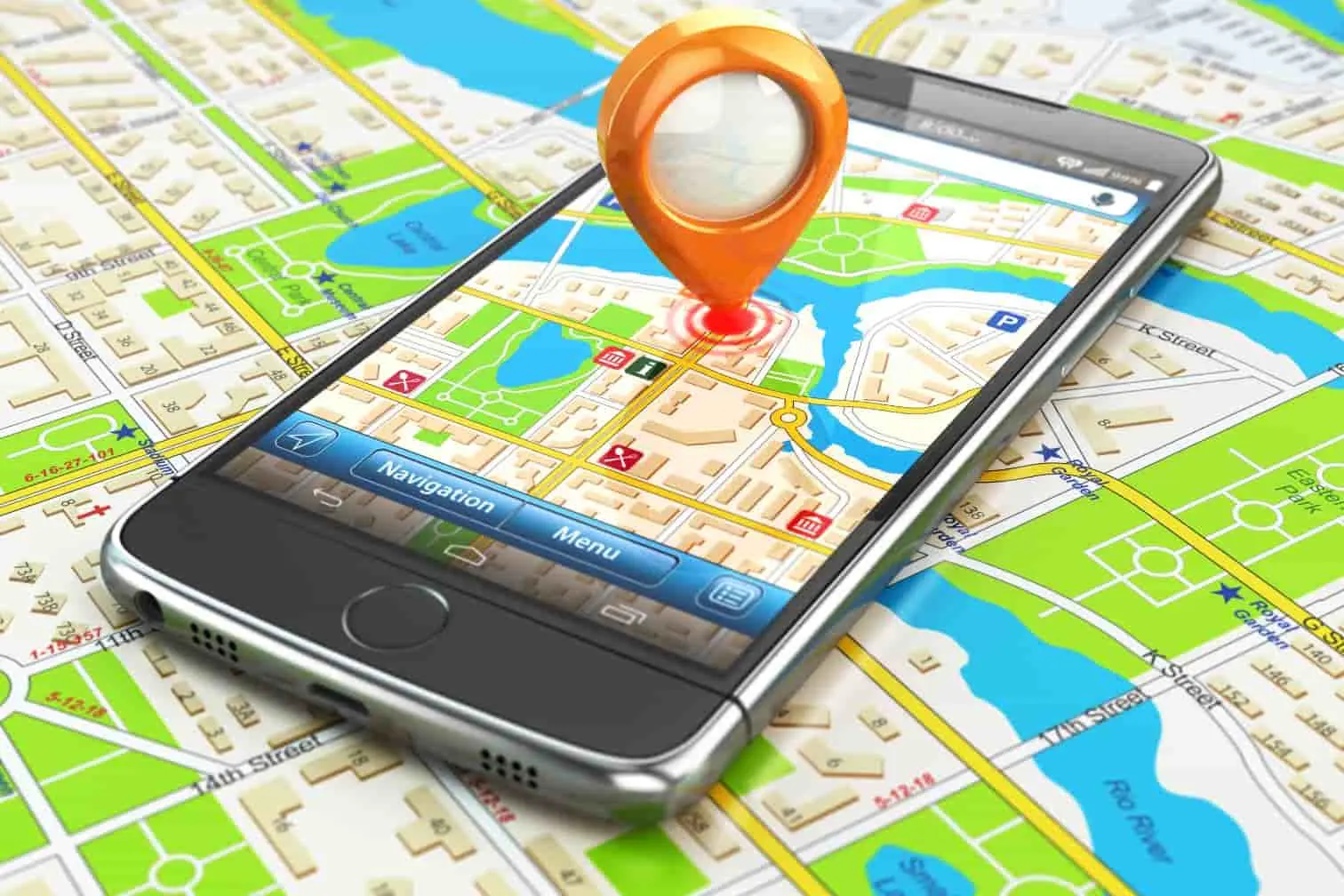 localisation avec Waze Carte numérique sur écran mobile, dans le contexte d’un problème de localisation avec Waze.